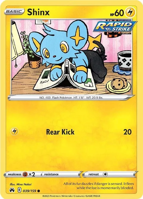 Shinx 39 #039/159 Pokémon card from Crown Zenith