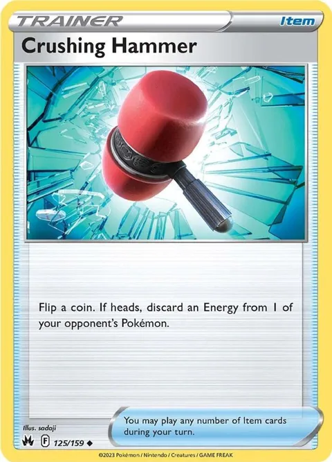 Crushing Hammer #125/159 Pokémon card from Crown Zenith