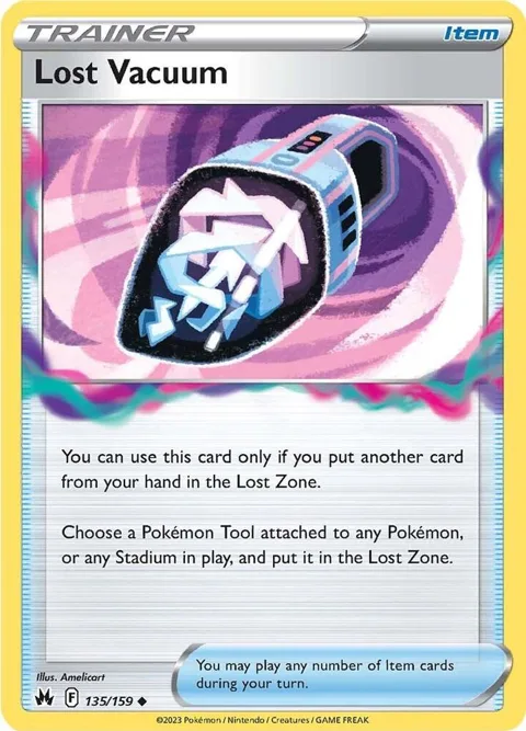 Lost Vacuum #135/159 Reverse Holofoil Pokémon card from Crown Zenith