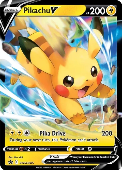 Pikachu V #SWSH285 Holofoil Pokémon card from Sword & Shield Promo Cards