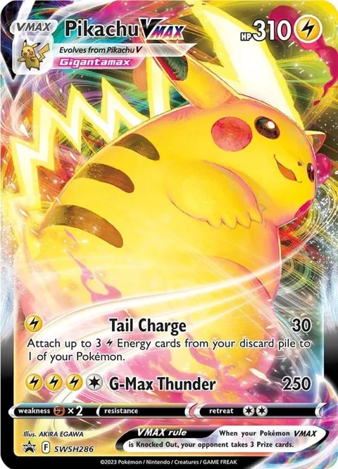 Pikachu VMAX #SWSH286 Holofoil Pokémon card from Sword & Shield Promo Cards