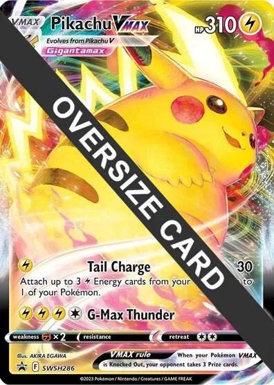 Pikachu VMAX #SWSH286 Holofoil Pokémon card from Jumbo Cards