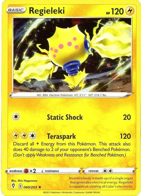 Regieleki - 060/203 Cosmos Holo #060/203 Holofoil Pokémon card from Miscellaneous Cards & Products