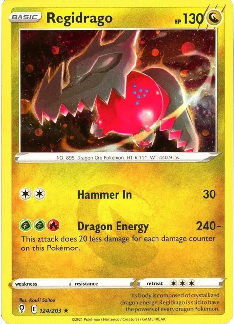 Regidrago - 124/203 Cosmos Holo #124/203 Holofoil Pokémon card from Miscellaneous Cards & Products