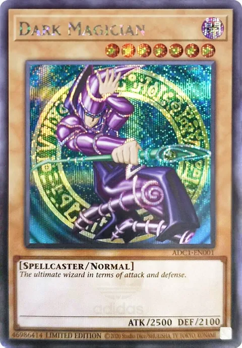 Dark Magician Adidas Exclusive ADC1-EN001 Yu-Gi-Oh card from Miscellaneous Promotional Cards