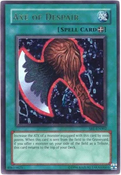 Axe of Despair SRL-EN002 SRL-EN Unlimited Ultra Rare Yu-Gi-Oh card from Spell Ruler (Worldwide English)