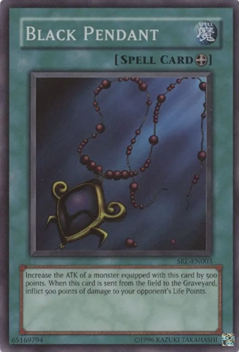 Black Pendant SRL-EN003 SRL-EN Unlimited Super Rare Yu-Gi-Oh card from Spell Ruler (Worldwide English)