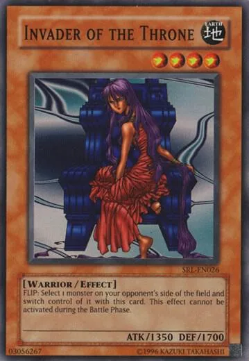 Invader of the Throne SRL-EN026 SRL-EN Unlimited Super Rare Yu-Gi-Oh card from Spell Ruler (Worldwide English)