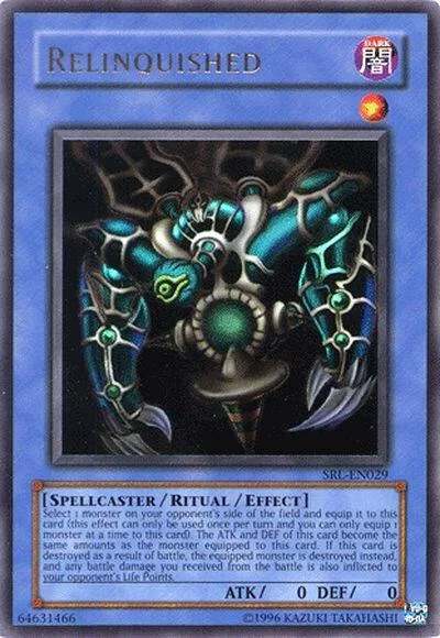 Relinquished SRL-EN029 SRL-EN Unlimited Ultra Rare Yu-Gi-Oh card from Spell Ruler (Worldwide English)