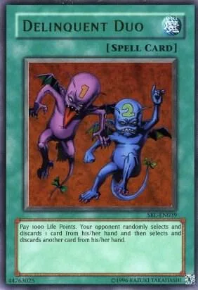 Delinquent Duo SRL-EN039 SRL-EN Unlimited Ultra Rare Yu-Gi-Oh card from Spell Ruler (Worldwide English)