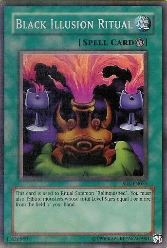 Black Illusion Ritual SRL-EN051 SRL-EN Unlimited Super Rare Yu-Gi-Oh card from Spell Ruler (Worldwide English)