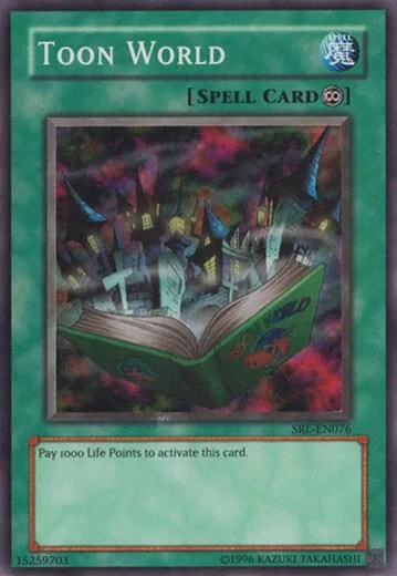 Toon World SRL-EN076 SRL-EN Unlimited Super Rare Yu-Gi-Oh card from Spell Ruler (Worldwide English)