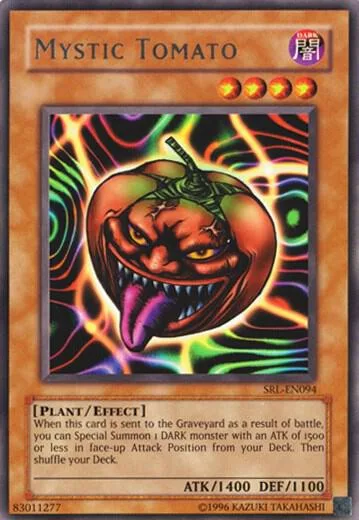 Mystic Tomato SRL-EN094 SRL-EN Unlimited Rare Yu-Gi-Oh card from Spell Ruler (Worldwide English)