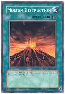 Molten Destruction SRL-EN098 Yu-Gi-Oh card from Spell Ruler (Worldwide English)