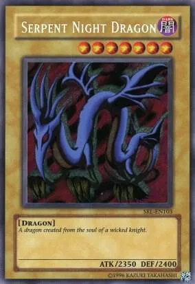 Serpent Night Dragon SRL-EN103 SRL-EN Unlimited Secret Rare Yu-Gi-Oh card from Spell Ruler (Worldwide English)