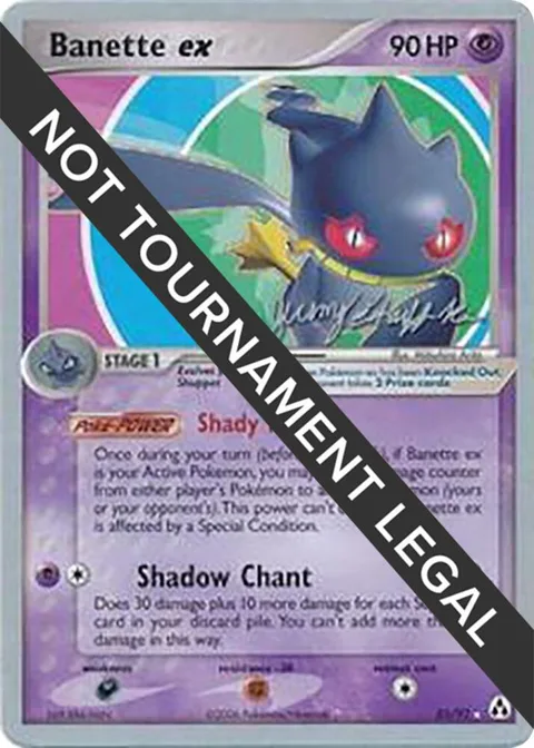 Banette ex - 2007 Jeremy Scharff-Kim #85/92 Pokémon card from World Championship Decks