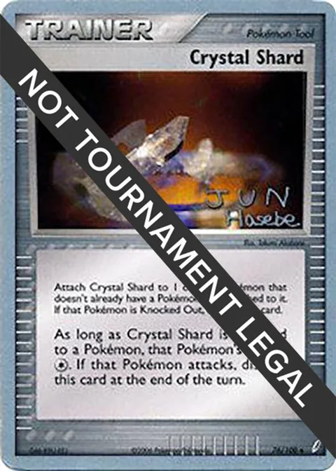 Crystal Shard - 2007 Jun Hasebe #76/100 Pokémon card from World Championship Decks