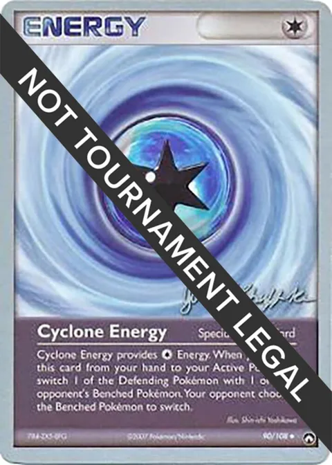 Cyclone Energy - 2007 Jeremy Scharff-Kim #90/108 Pokémon card from World Championship Decks