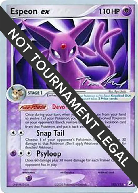Espeon ex - 2007 Tom Roos #102/115 Pokémon card from World Championship Decks