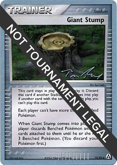 Giant Stump - 2007 Tom Roos #75/92 Pokémon card from World Championship Decks