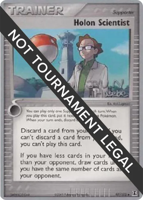 Holon Scientist - 2007 Jun Hasebe #97/113 Pokémon card from World Championship Decks
