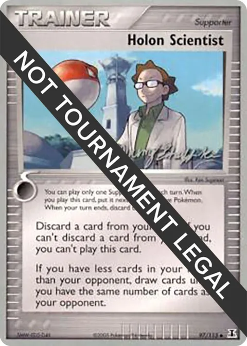 Holon Scientist - 2007 Jeremy Scharff-Kim #97/113 Pokémon card from World Championship Decks