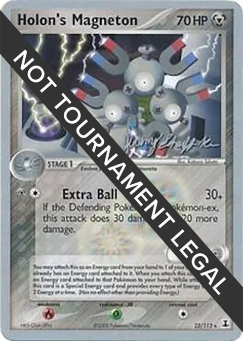 Holon's Magneton - 2007 Jeremy Scharff-Kim #22/113 Pokémon card from World Championship Decks
