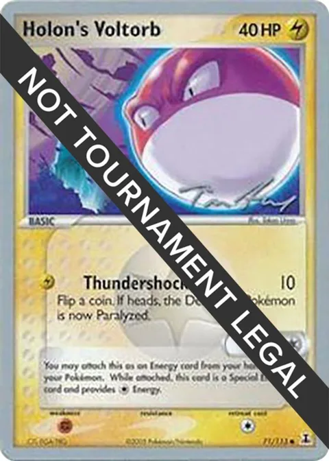 Holon's Voltorb - 2007 Tom Roos #71/113 Pokémon card from World Championship Decks