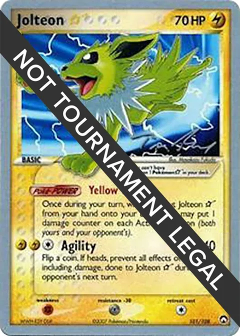 Jolteon Star - 2007 Tom Roos #101/108 Pokémon card from World Championship Decks