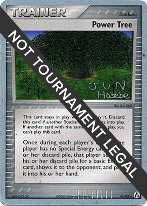Power Tree - 2007 Jun Hasebe #76/92 Pokémon card from World Championship Decks