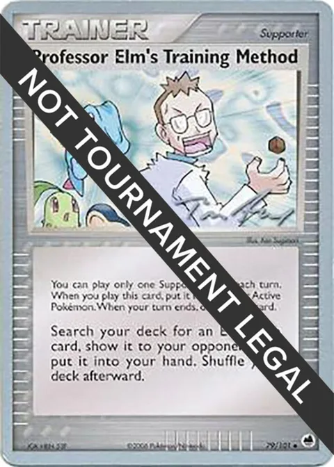 Professor Elm's Training Method - 2007 Tom Roos #79/101 Pokémon card from World Championship Decks
