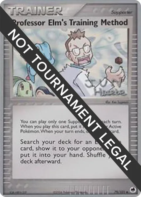 Professor Elm's Training Method - 2007 Jun Hasebe #79/101 Pokémon card from World Championship Decks