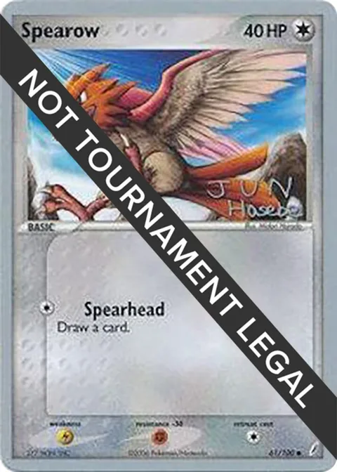 Spearow - 2007 Jun Hasebe #61/100 Pokémon card from World Championship Decks