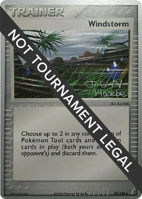 Windstorm - 2007 Jun Hasebe #85/100 Pokémon card from World Championship Decks
