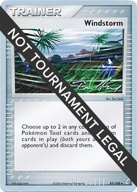 Windstorm - 2007 Tom Roos #85/100 Pokémon card from World Championship Decks