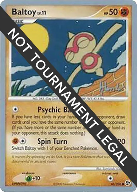 Baltoy - 2008 Dylan Lefavour #60/106 Pokémon card from World Championship Decks