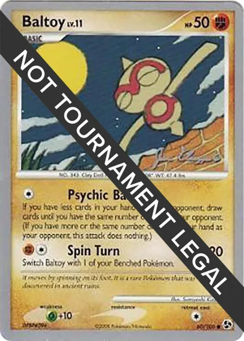 Baltoy - 2008 Jason Klaczynski #60/106 Pokémon card from World Championship Decks