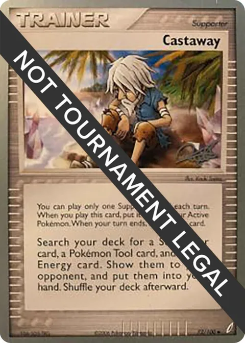 Castaway - 2008 Paul Atanassov #72/100 Pokémon card from World Championship Decks