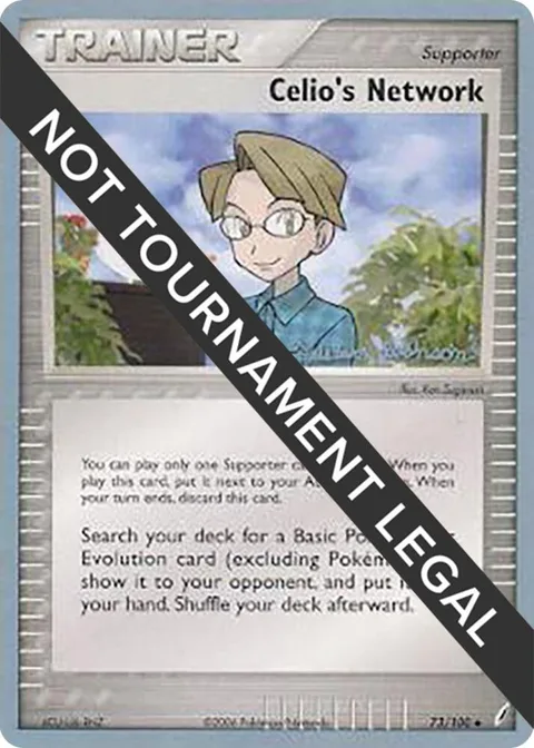 Celio's Network - 2008 Tristan Robinson #73/100 Pokémon card from World Championship Decks