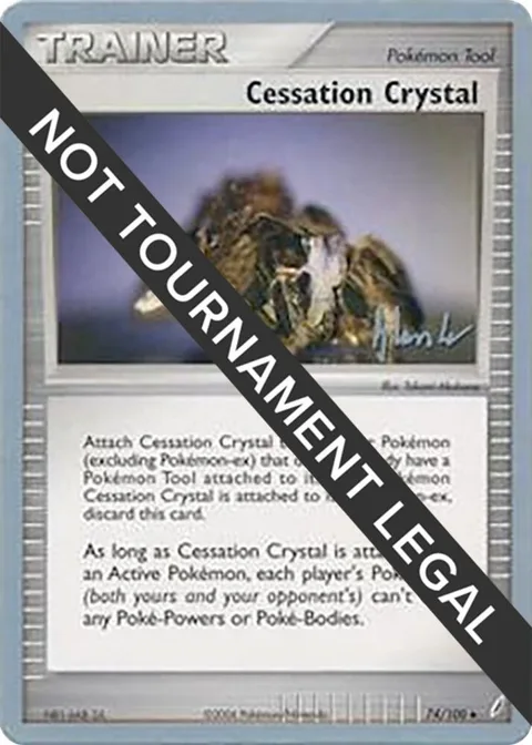 Cessation Crystal - 2008 Dylan Lefavour #74/100 Pokémon card from World Championship Decks