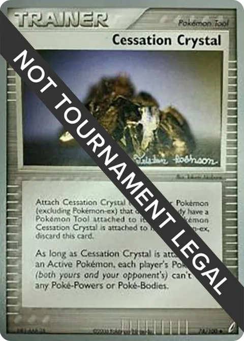 Cessation Crystal - 2008 Tristan Robinson #74/100 Pokémon card from World Championship Decks