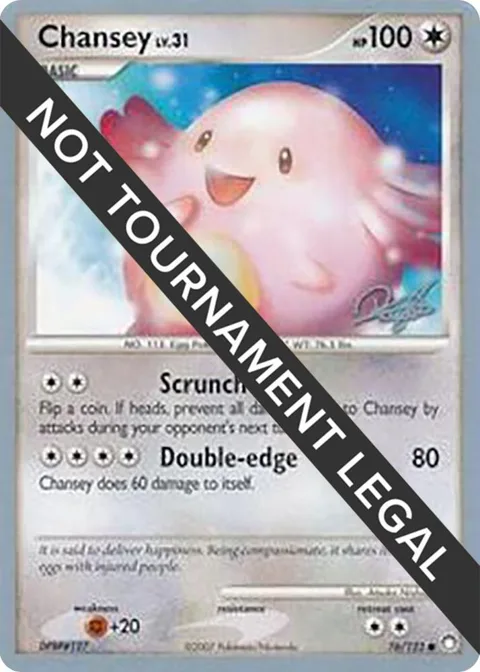Chansey - 2008 Paul Atanassov #76/123 Pokémon card from World Championship Decks