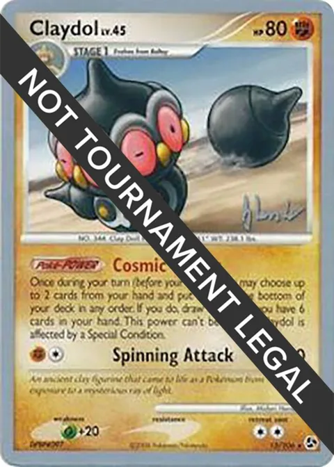 Claydol - 2008 Dylan Lefavour #15/106 Pokémon card from World Championship Decks