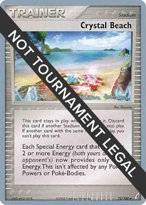 Crystal Beach - 2008 Tristan Robinson #75/100 Pokémon card from World Championship Decks