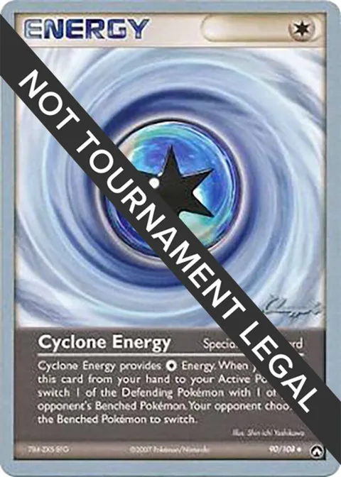 Cyclone Energy - 2008 Jason Klaczynski #90/108 Pokémon card from World Championship Decks