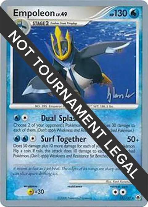 Empoleon - 2008 Dylan Lefavour #17/100 Pokémon card from World Championship Decks
