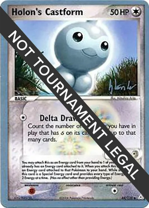 Holon's Castform - 2008 Dylan Lefavour #44/110 Pokémon card from World Championship Decks