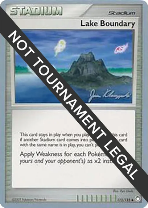 Lake Boundary - 2008 Jason Klaczynski #112/123 Pokémon card from World Championship Decks