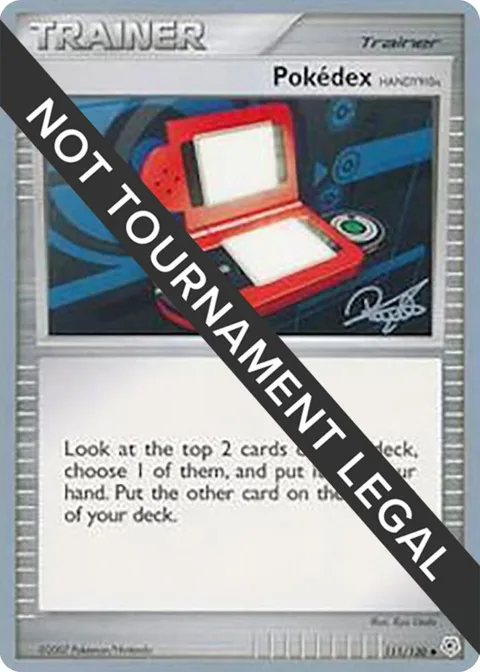 Pokedex HANDY910is - 2008 Paul Atanassov #111/130 Pokémon card from World Championship Decks