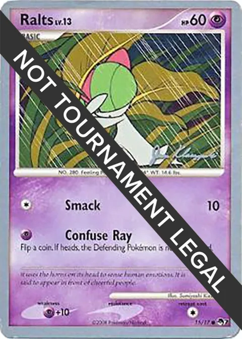 Ralts 15 - 2008 Jason Klaczynski #15/17 Pokémon card from World Championship Decks